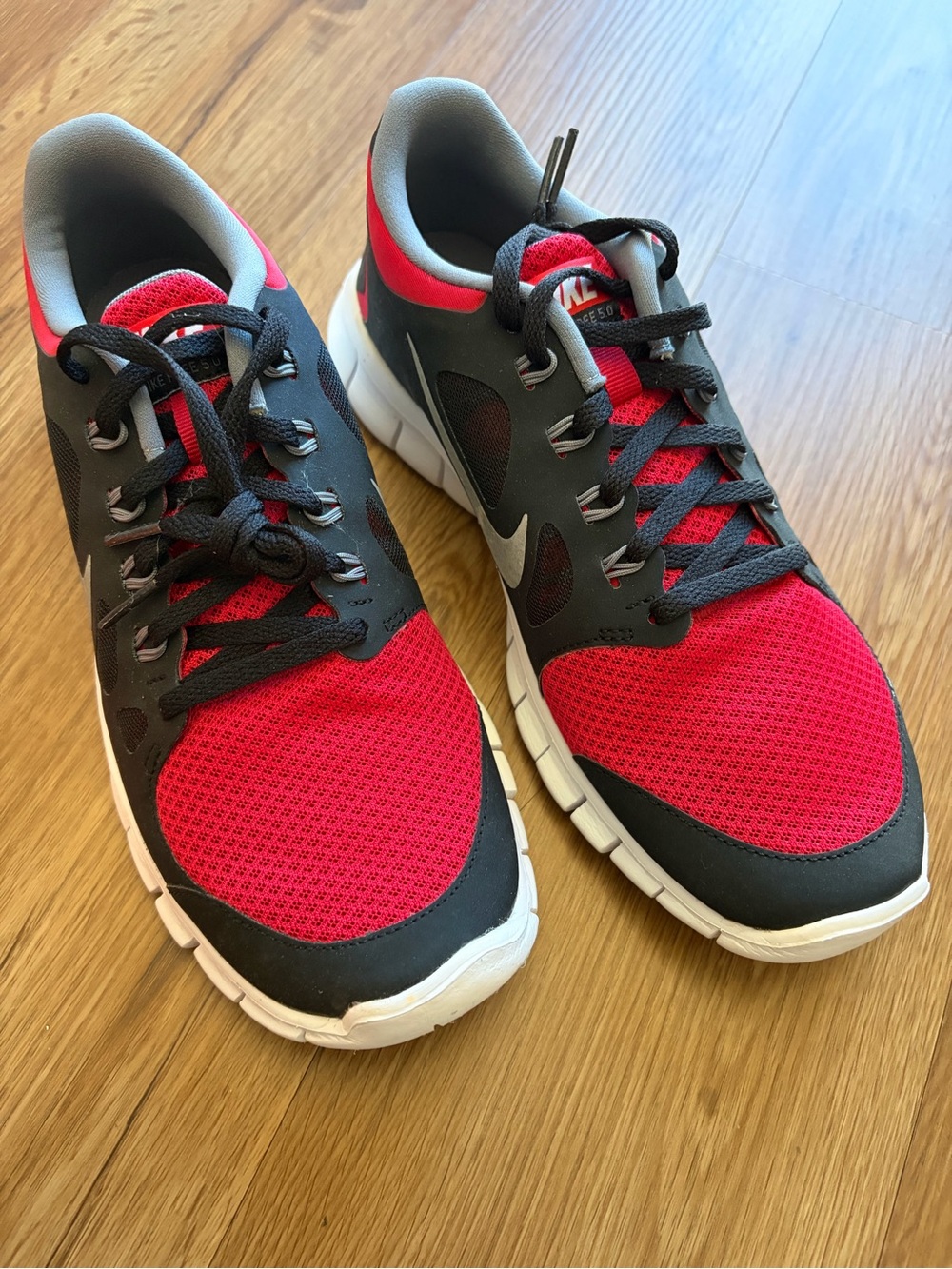 Nike Kids 5.0 Red and Black Nike Free Shoes